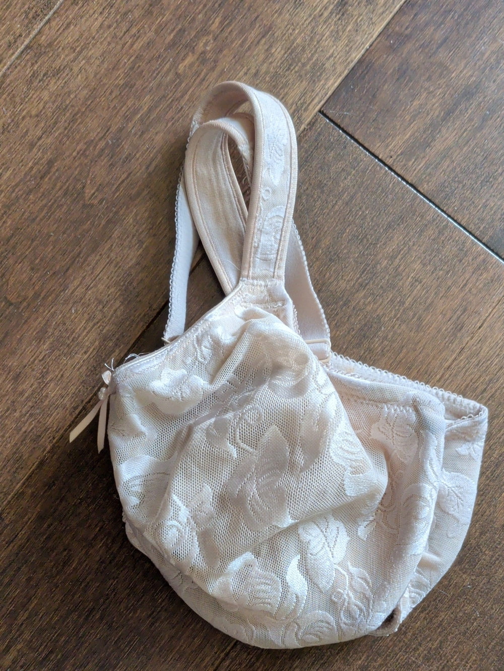 Elegant‎ Cream Floral Lace Shoulder Bag
